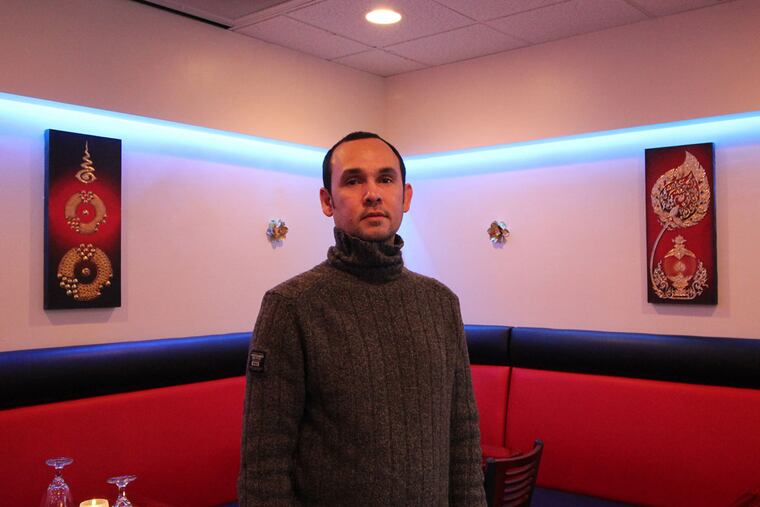 Owner Thomas Gamble at Thai Singha House, 3906 Chestnut St. (Michael Klein / Philly.com)