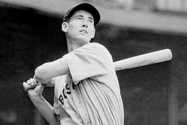 Ted Williams in a photo in 1941. (Ted Sande/AP file)