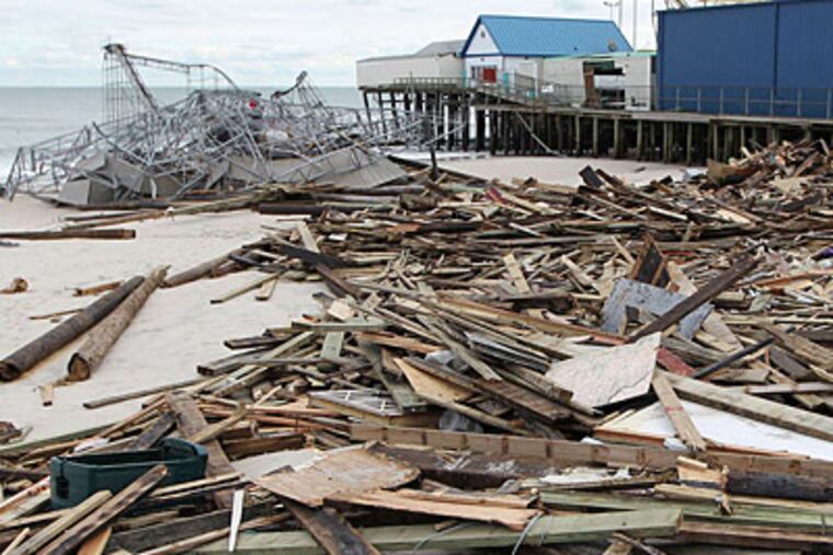 The boardwalk in Seaside Heights took a brutal hit from Hurricane Sandy. Officials there expect to approve a rebuilding contract Thursday night.