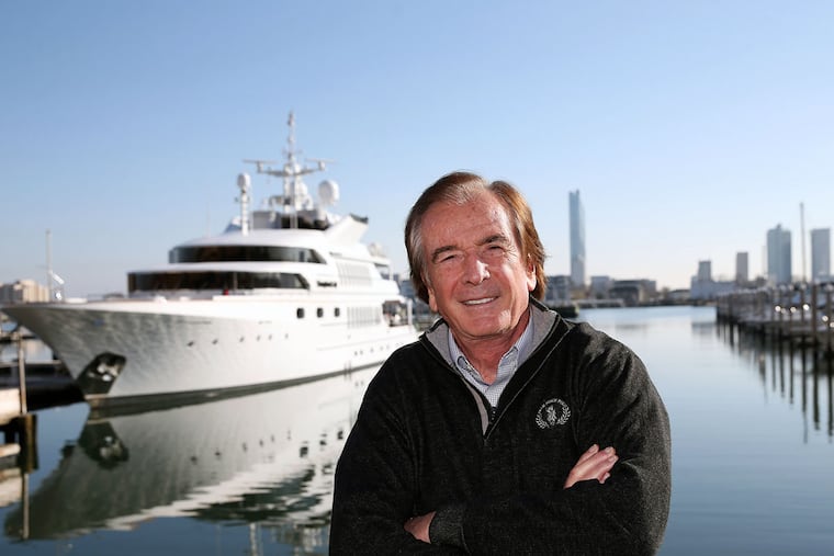 Glenn Straub in Atlantic City with his big yacht.