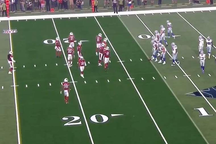 NBC unveiled a new feature it's calling the "green zone" duing a preseason game between the Dallas Cowboys and the Arizona Cardinals Sunday night.