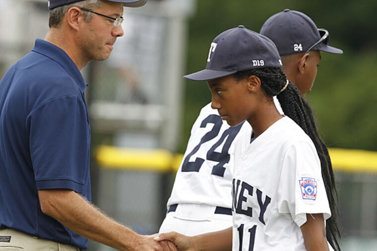 Mo'ne Davis struck out 10 batters on Sunday. (Ron Cortes/Staff Photographer)