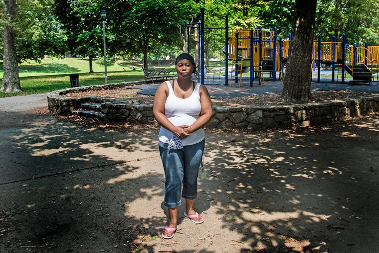 Rayannah Mitchell is photographed in Philadelphia on July 22.