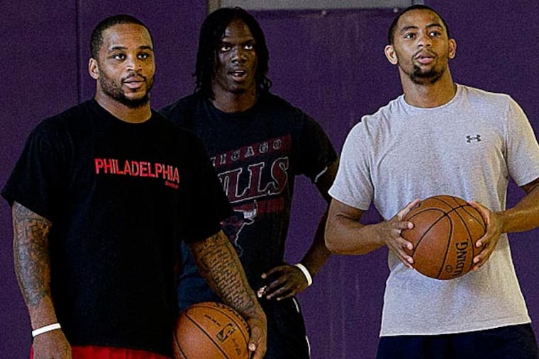 Jameer Nelson will start his 10th year in the NBA this fall. Tyreek Duren and Tyrone Garland will begin their final years at La Salle. (Alejandro A. Alvarez/Staff Photographer)