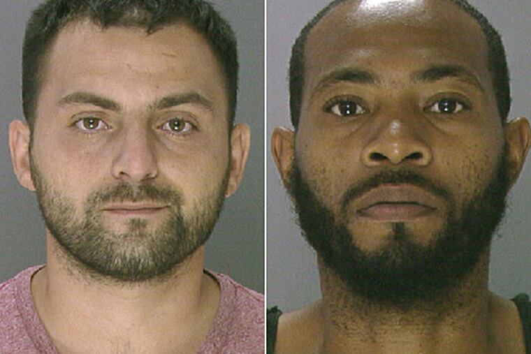 Khusen Akhmedov, left, and Ahmen Holloman are accused of killing a mother and her three sons who were crossing Roosevelt Boulevard.