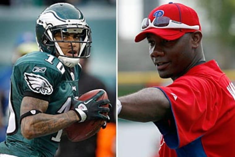Eagles receiver DeSean Jackson and Phillies first baseman Ryan Howard both made news this week. (Staff Photos)
