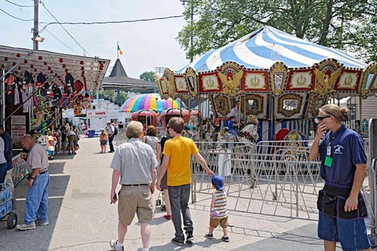 The midway at the Devon Horse Show and Country Fair in May 2010. More than 100,000 attend the event each spring. (Clem Murray/Staff/File)