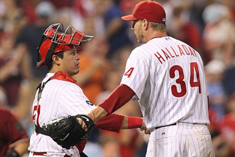 Roy Halladay takes the mound tonight against the Nationals. (David M Warren / Staff file photo)