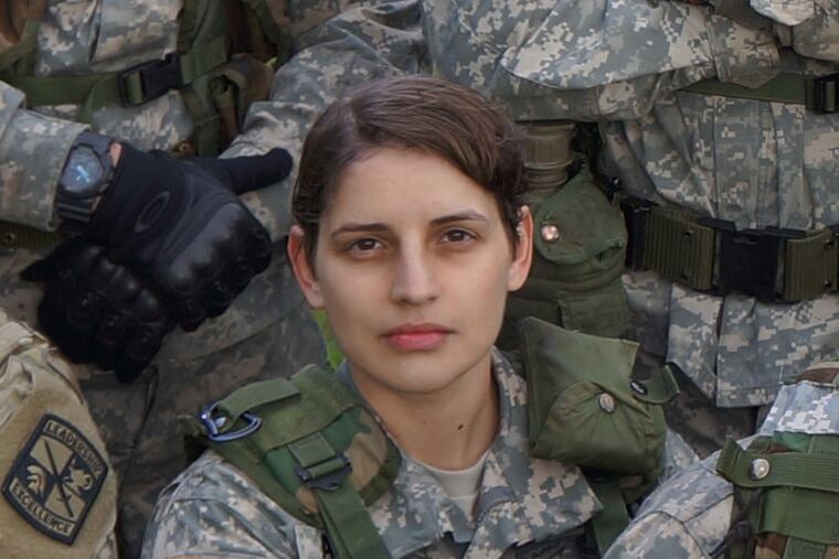 Joey Antohi participated in the ROTC "Ranger Challenge" at Fort Dix, N.J., in 2018.