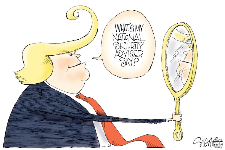 Trump's national security mirror.