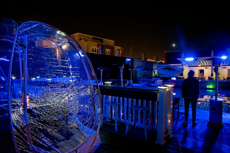 The "igloos" at Germantown Garden Grill, part of Vesper Dayclub in Northern Liberties, helped keep GLU Hospitality afloat.