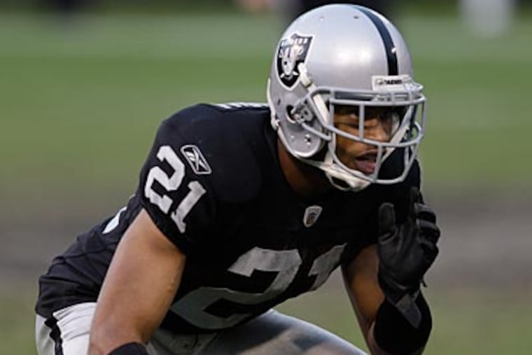 Four-time Pro Bowler Nnamdi Asomugha is considered one of the NFL's top two or three corners. (AP File photo)