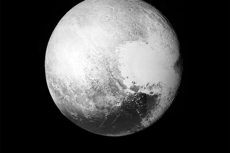 Friday afternoon, the New Horizons team uploaded almost 40 new high-resolution images of Pluto to the Johns Hopkins Applied Physics Laboratory website, creating this full-view of the dwarf planet.