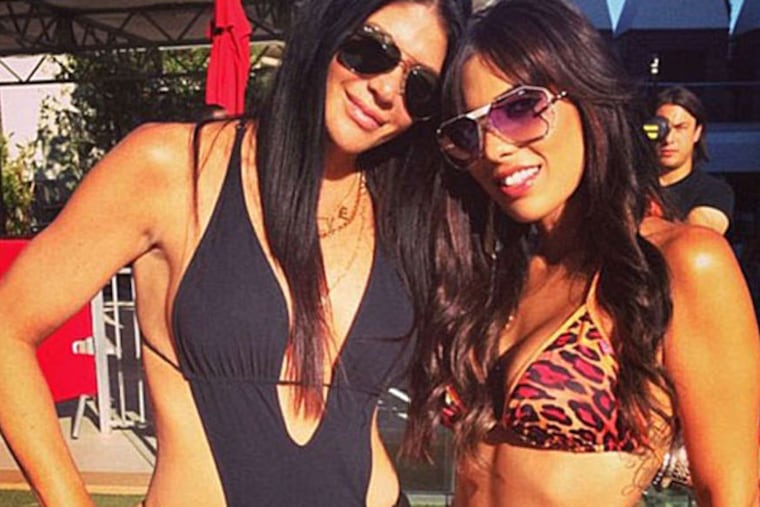 Alicia DiMichele (left) hopes her role on "Mob Wives" will be a "cautionary tale" for women everywhere, according to her lawyer. (Instagram)