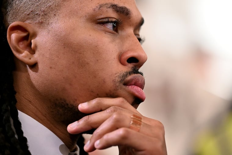 Pa. State Rep. Malcolm Kenyatta at the Capitol in Harrisburg last month.