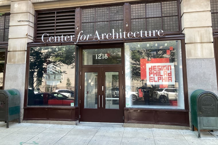 The storefront of the AIA, Center for Architecture, and Design Philly headquarters, which is up for sale.