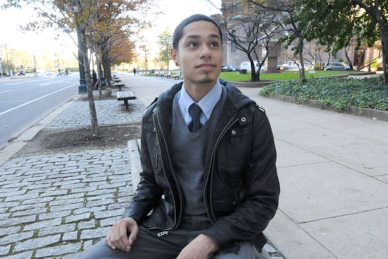 Manuel Rosado went from dropout to life on his own to class valedictorian. (April Saul / Staff Photographer)