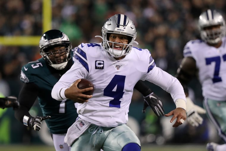 The Dallas Cowboys have signed quarterback Dak Prescott (4) to a four-year contract that could be worth up to $160 million.