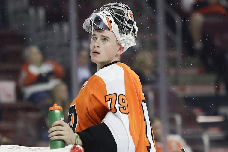 Carter Hart wears the Flyers' No. 79 jersey because he didn’t want to disappoint a young autistic boy named Connor Parkilla, who devotedly watched the goaltender’s home games when he played in the Western Hockey League for the Everett (Wash.) Silvertips.
