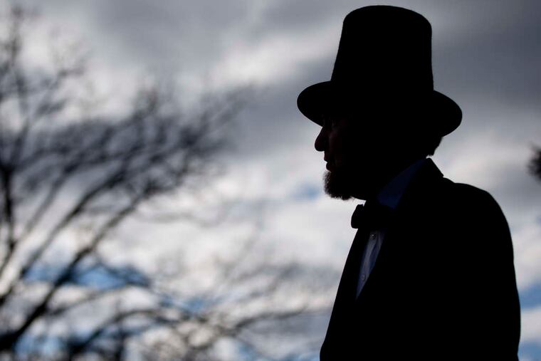 James Getty, portraying President Abraham Lincoln, recited the Gettysburg Addressat a ceremony Tuesday commemorating the famous speech and 150th anniversary of the dedication of the Soldiers' National Cemetery. Lincoln's brief but eternal remarks were delivered nearly five months after the major battle in July 1863. Story, B4.