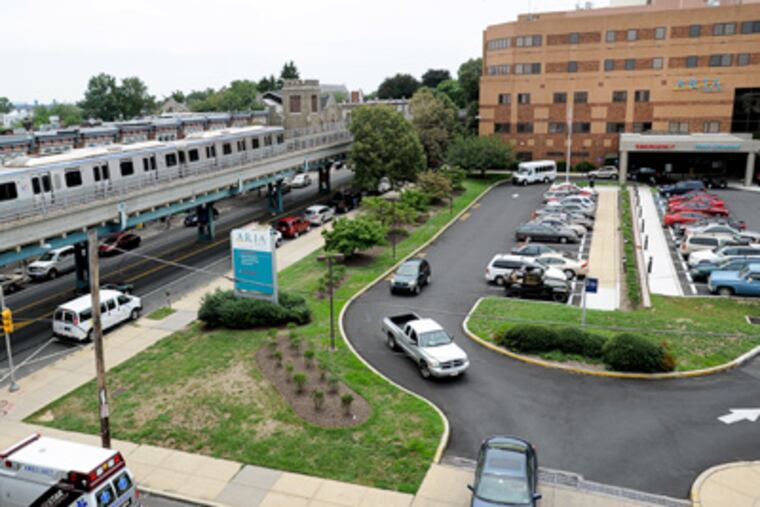 Aria Health's Frankford hospital, hard by the Frankford El, held the "Business Spotlight" event to showcase local merchants. (Sharon Gekoski-Kimmel / Staff Photographer)