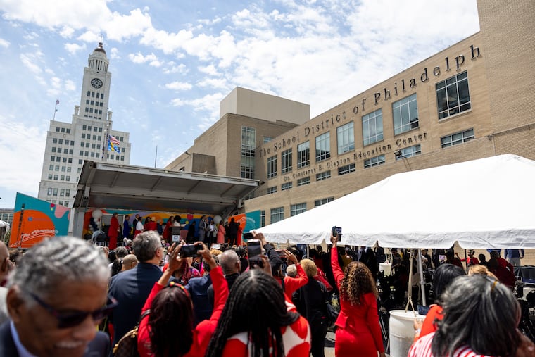 The School District of Philadelphia held a ceremony Wednesday to celebrate naming the district headquarters for former superintendent Constance E. Clayton.