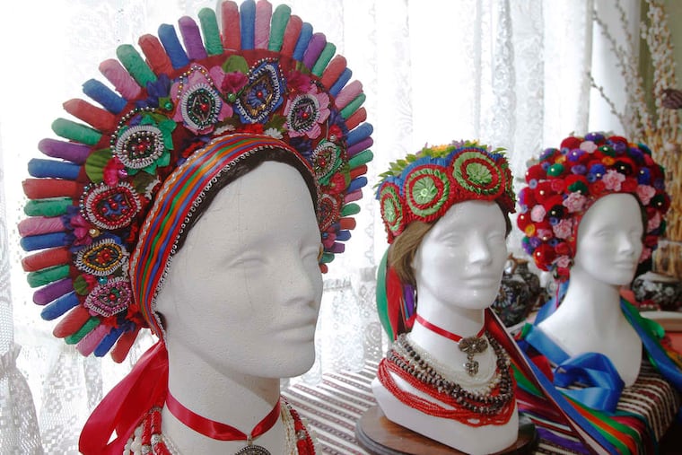 Ukrainian wedding headdresses by Vera Nakonechny. She has made it her life's work to resuscitate these folk arts.