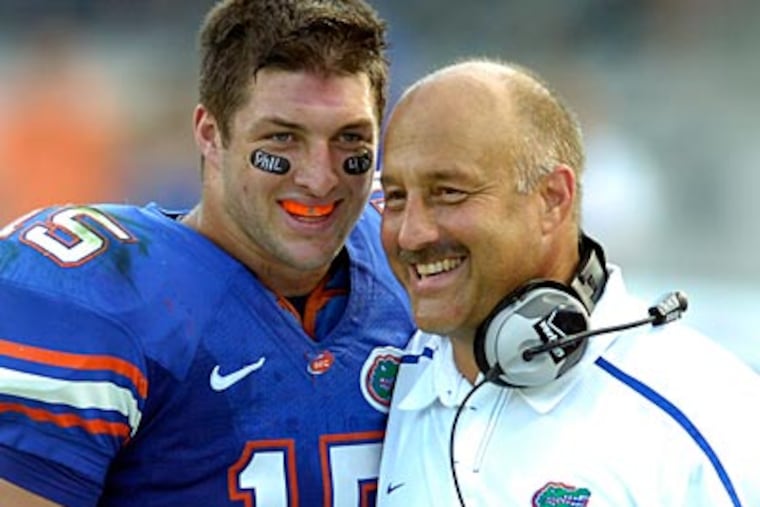 Steve Addazio was an assistant coach at Florida when Tim Tebow was the team's quarterback. (Stephen Morton/AP)