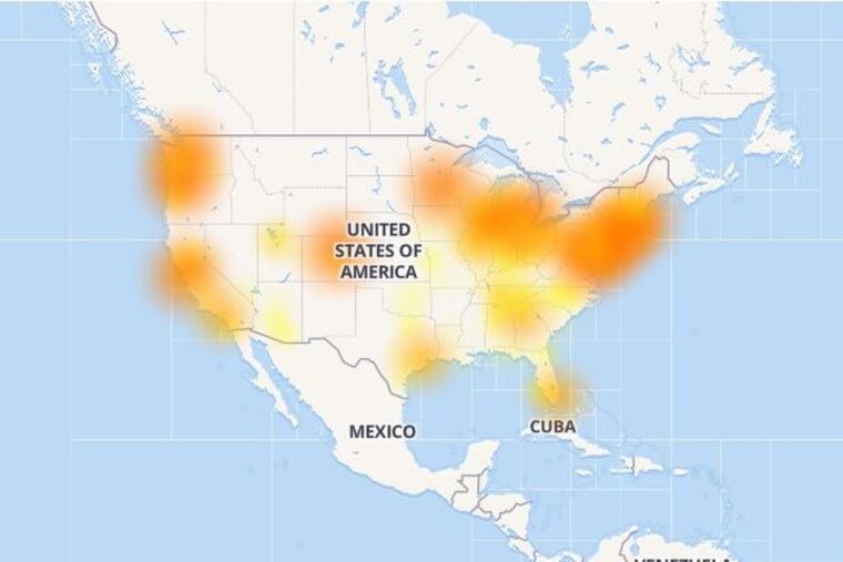 By Monday evening, Comcast internet service was being restored.