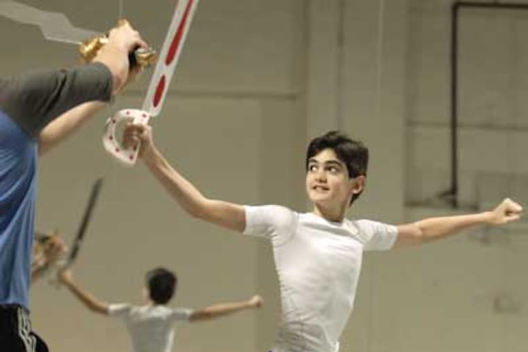 Thomas Harrison rehearses his part as a prince in the "Nutcracker" at the Pennsylvania Ballet Company studios. (Jonathan Wilson / Staff Photographer)
