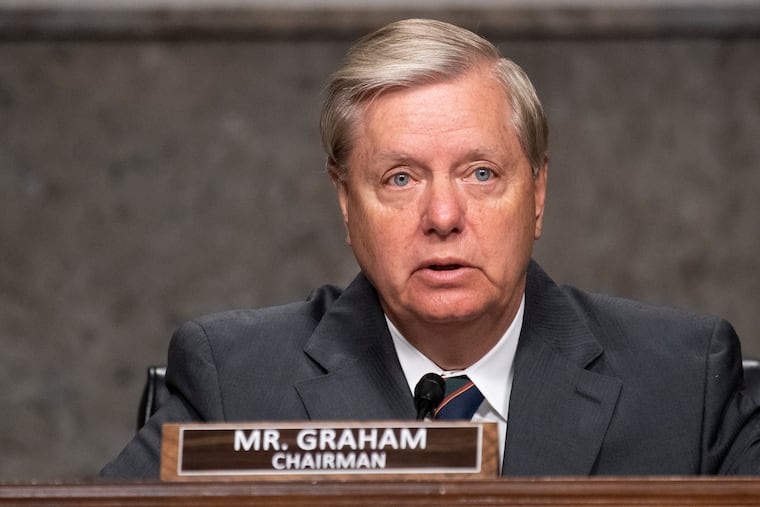 Chairman Lindsey Graham, R-S.C., speaks during a Senate Judiciary Committee confirmation hearing on the nomination of Judge Justin Walker to be a U.S. Circuit Court judge for the District of Columbia Circuit on May 6, 2020.