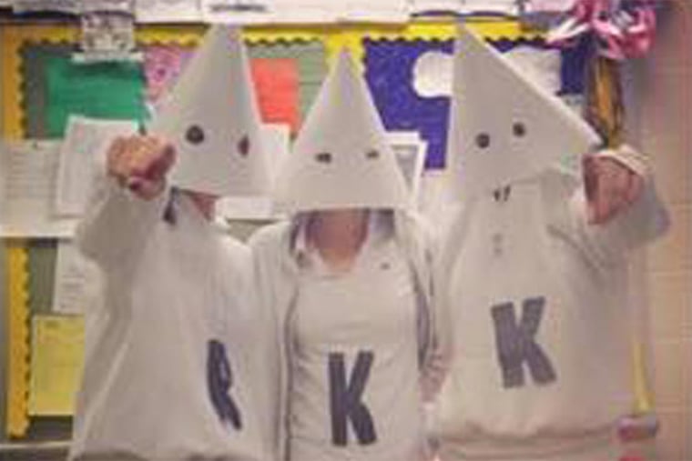 The superintendent of the Upper Darby School District has issued an apology after a photo resurfaced Thursday of students dressed in Ku Klux Klan outfits.