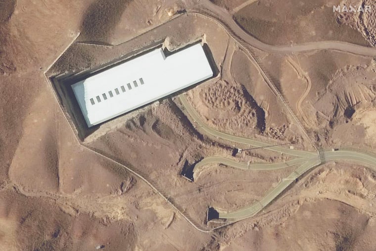 This satellite image provided by Maxar Technologies shows the Fordo enrichment facility in Iran on Jan. 24, 2025. (Maxar Technologies via AP)