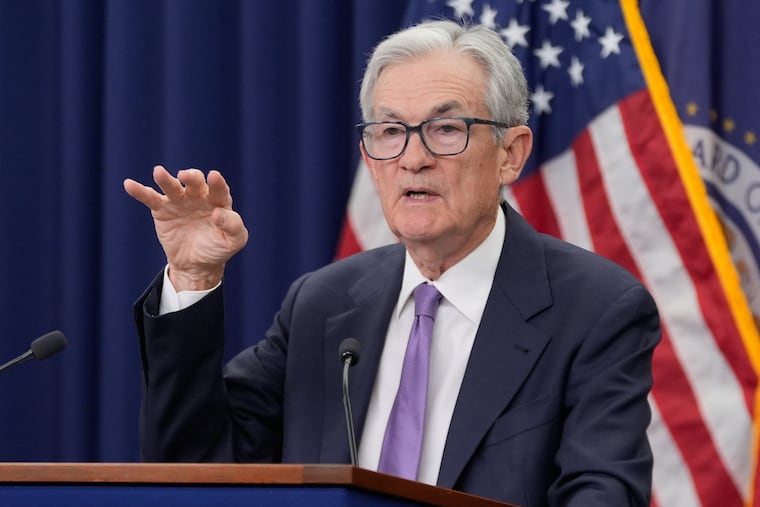 Federal Reserve Chairman Jerome Powell speaks at a news conference after the Federal Open Market Committee meeting in October at the Federal Reserve Board Building in Washington.