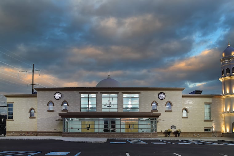 Visible from North Broad Street, the Ahmadiyya Mosque on Glenwood Avenue in North Philadelphia is the first purpose-built mosque in the city. It was designed by Rich Olaya of Olaya Studio.