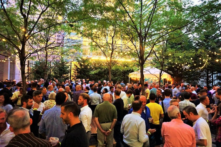 Uptown Beer Garden at 1735 Market Street during a Sips night.