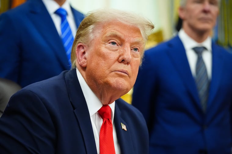 President Donald Trump speaks at the Oval Office of the White House, Wednesday, July 29, 2026, in Washington. (AP Photo/Julia Demaree Nikhinson)