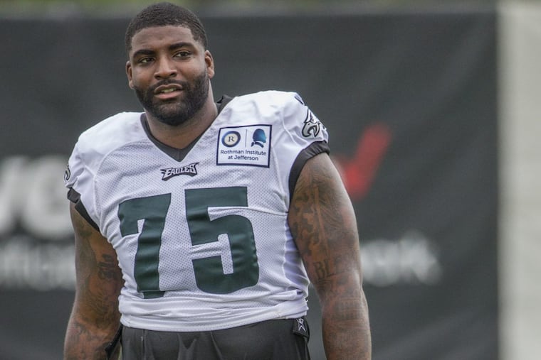 Eagle defensive end Vinny Curry was chided twice on Sunday for not finishing plays strongly.