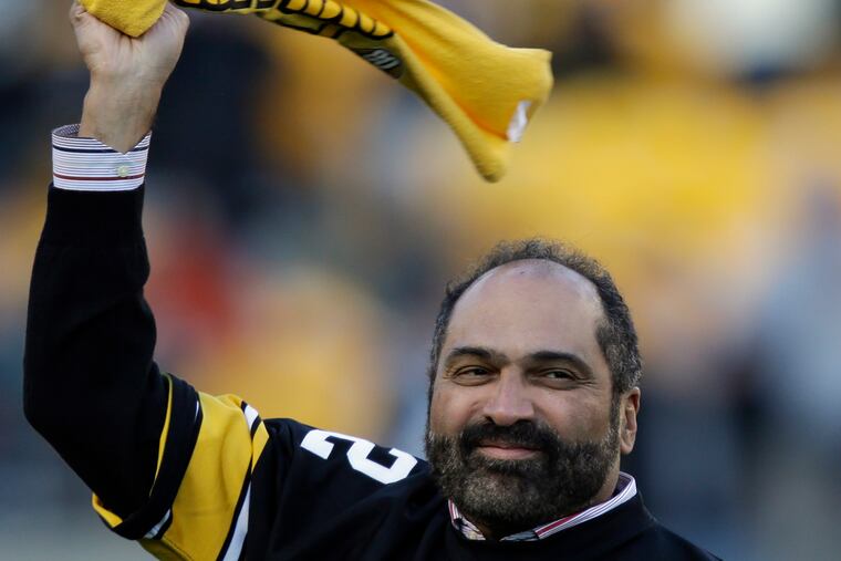 Pittsburgh Steelers Hall of Fame running back Franco Harris at Heinz Field in 2012.