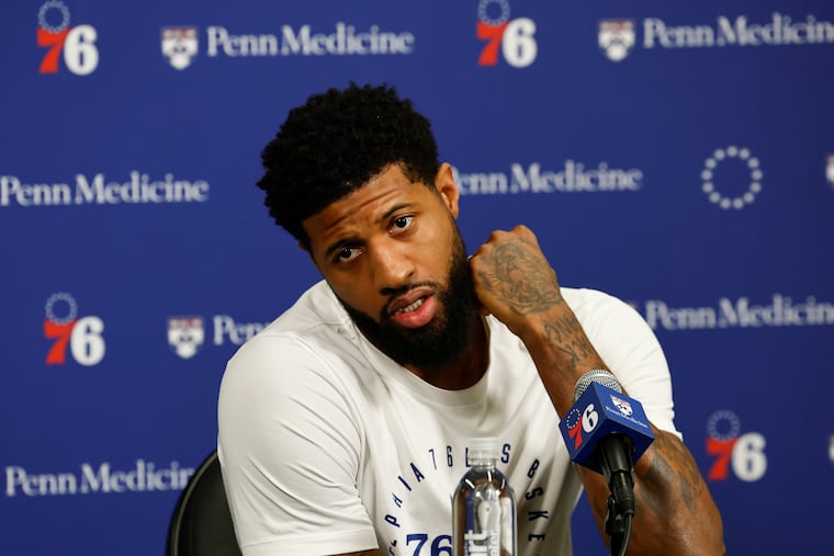 Star forward Paul George's first season with the Sixers was ruined by injuries.