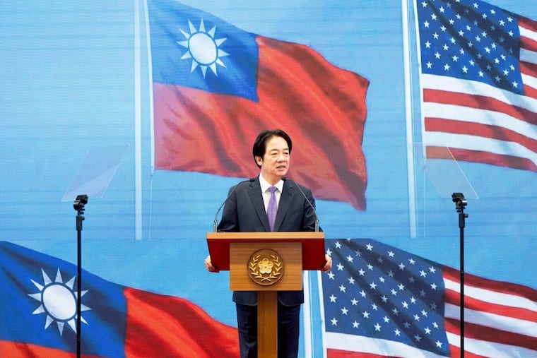 Taiwan's President Lai Ching-te speaks during a news conference in Taipei, Taiwan on Feb. 3, 2026.