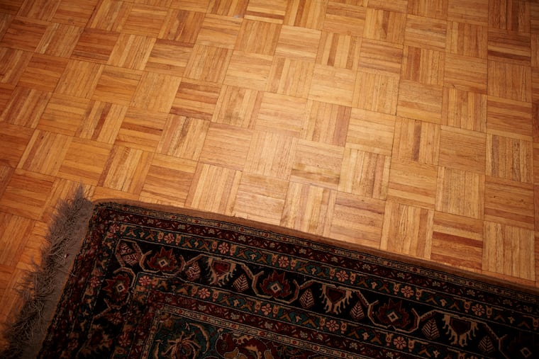 Maropis especially loved the original bamboo parquet floors in the living room.