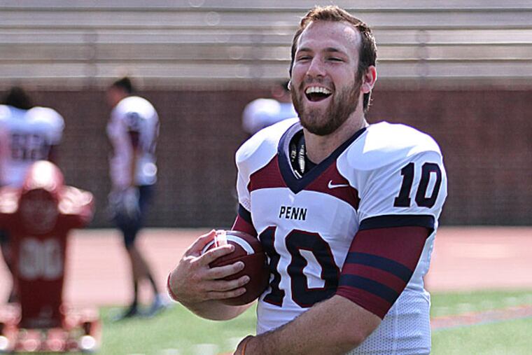 Penn quarterback Billy Ragone. (Michael Bryant/Staff Photographer)