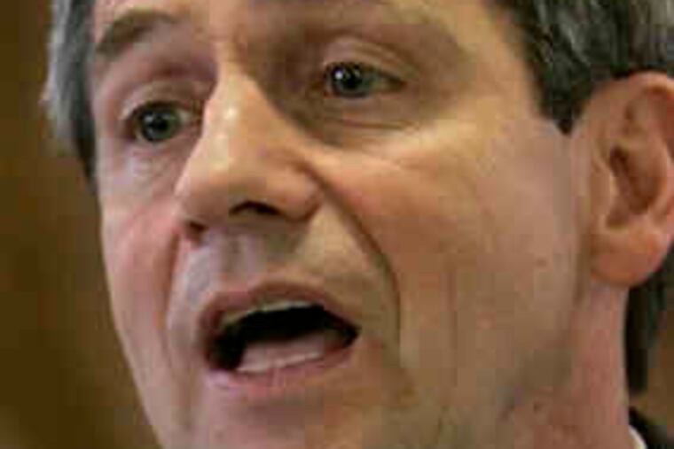 Rep. Joe Sestak, left, accused Sen. Arlen Specter, right, of "tired, old Washington politics." On the Senate floor, Specter called for a change.