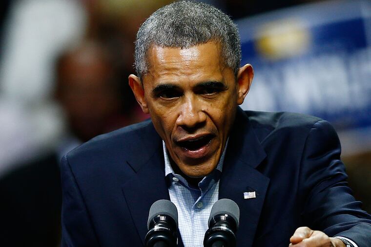 President Barack Obama, at Temple University last month. (AP Photo/Matt Rourke)
