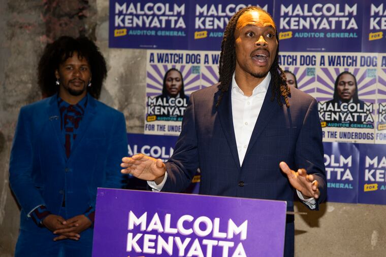Malcolm Kenyatta is pictured during the leadup to Election Day 2024, when he was a candidate for Auditor General. Kenyatta was one of the lawmakers who spoke Wednesday at a policy hearing of the Pennsylvania House majority about federal worker layoffs.
