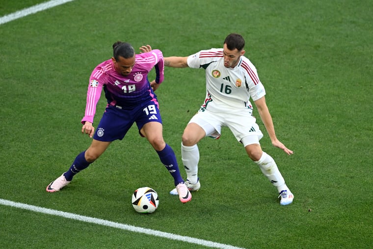 Dániel Gazdag (right) played just once in Hungary's three games at the European Championship.