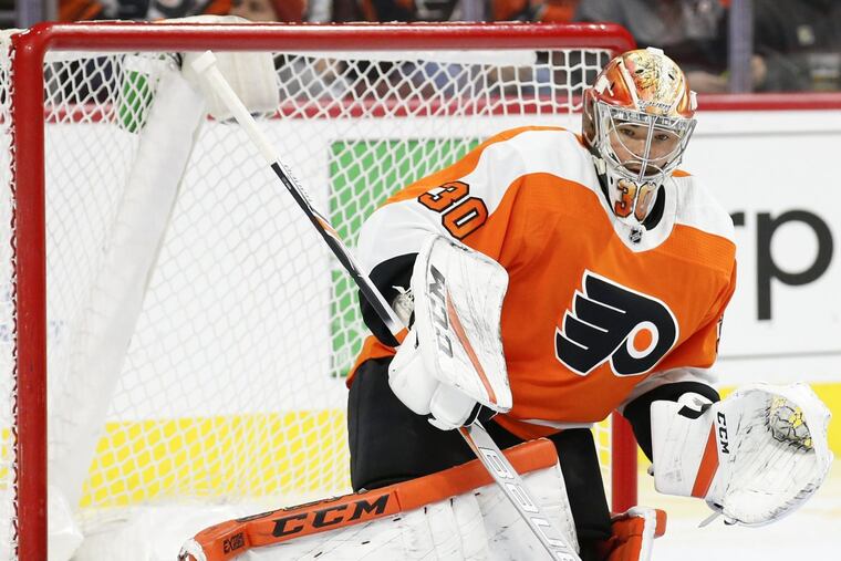 Flyers goaltender Michal Neuvirth.
