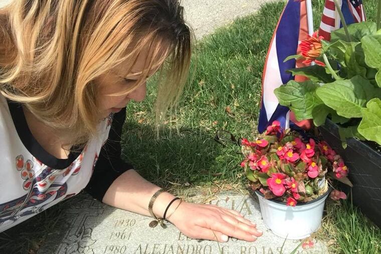 Aleida Garcia visits her son’s plot after the man convicted of killing Alejandro Rojas-Garcia in 2015 was sentenced to life in prison.