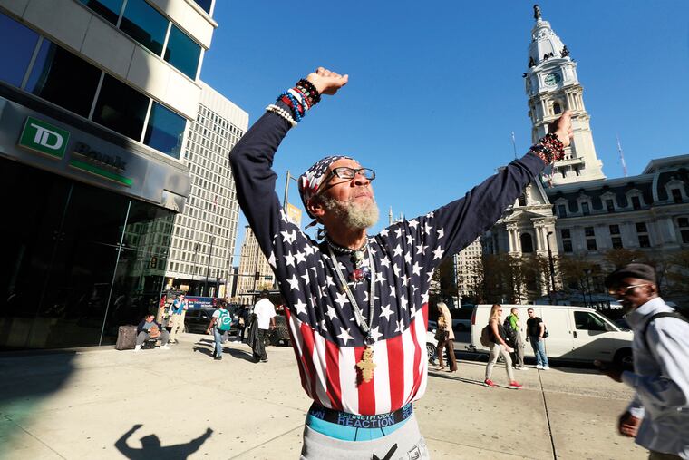 Matt Hopkins, 70, is a street performer who classifies himself as the oldest hip hop dancer. He raps and says he's the original "OG" not original gangsta but original gentleman, November 4, 2015.